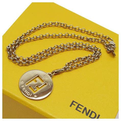 fendi pendant necklace|is Fendi jewelry real gold.